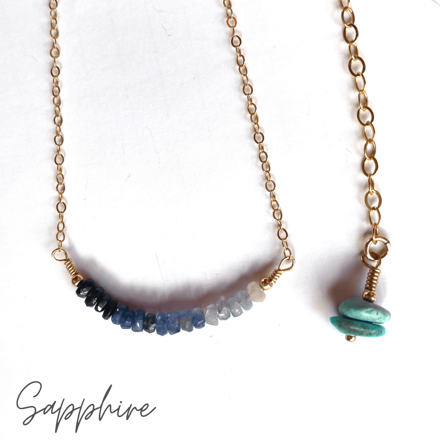 Raw Sapphire | Gold Necklace | Stone of Wisdom - RACHEL SHRIEVES DESIGN
